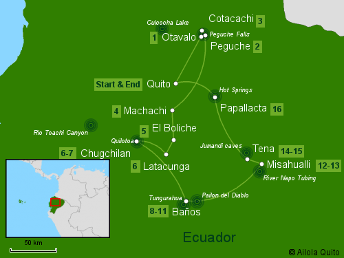 Experience Ecuador Tour – Traveling Classroom Map